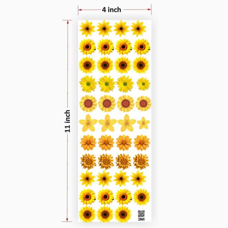 Flowers UV DTF Sticker for Resin art 2068