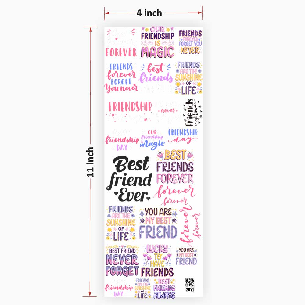 Friends Quotes UV DTF Sticker for Resin art 2071