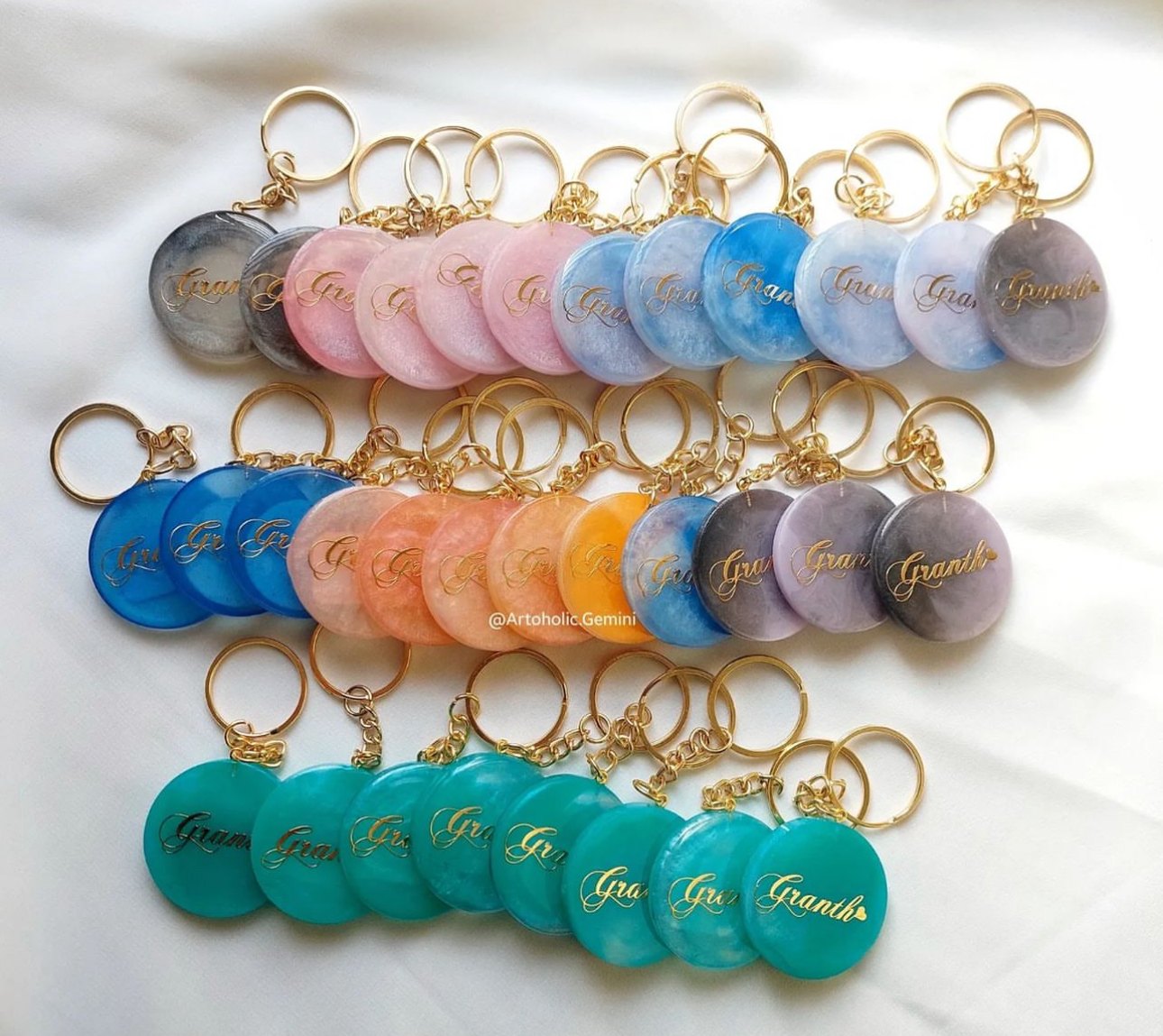 Round Keychain and Pendant 2Inch Silicone Mould