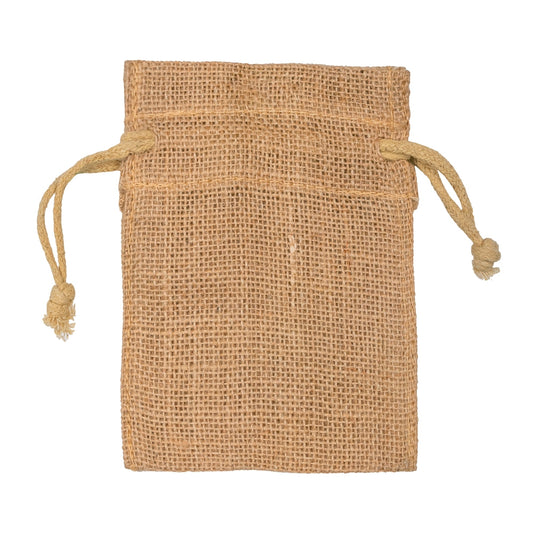 Zute.co Natural Jute Potli Bag with Drawstring | 4x6 Inch Eco-Friendly Gift Pouch