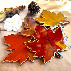 4 Inch Leaf Zig Zag Coaster Mould 6mm Depth