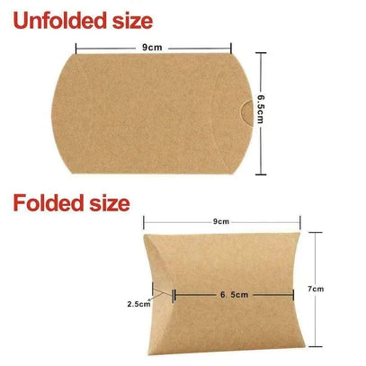 Brown Decorative Folding Paper pillow Gift Boxes For Gifting, Chocolates, Dryfruits Items