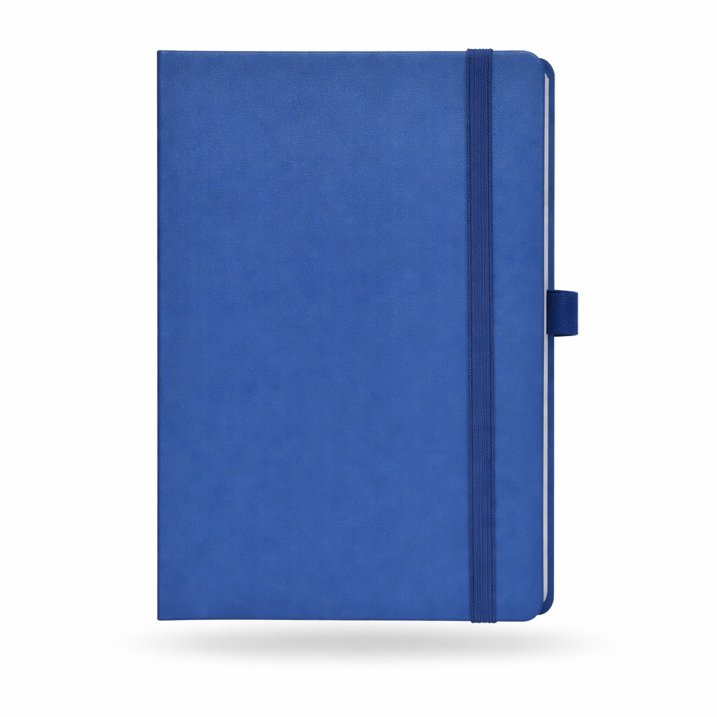 Premium Blue Elastic Diary – A5 Size | 192 Pages | Non-Dated Notebook