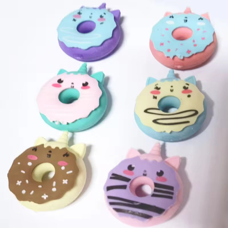Unicorn Donut Eraser for Kids β Single Piece (Assorted Designs)