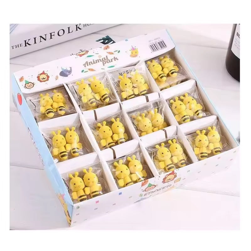 3D Honey Bee Cartoon Eraser for Kids β Single Piece (Assorted Faces)