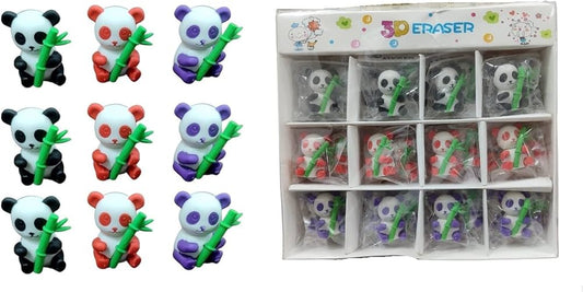 3D Panda Bamboo Eraser for Kids β Single Piece (Assorted Designs)