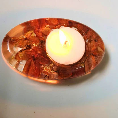 Oval Shape T light Candle Silicon Mould
