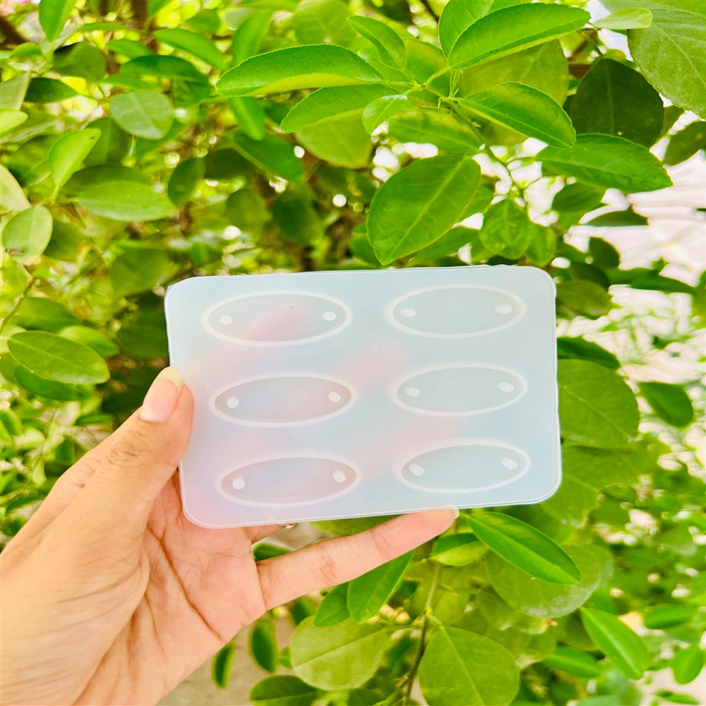 Oval Rakhi Base Mould β Set of 6 Cavities