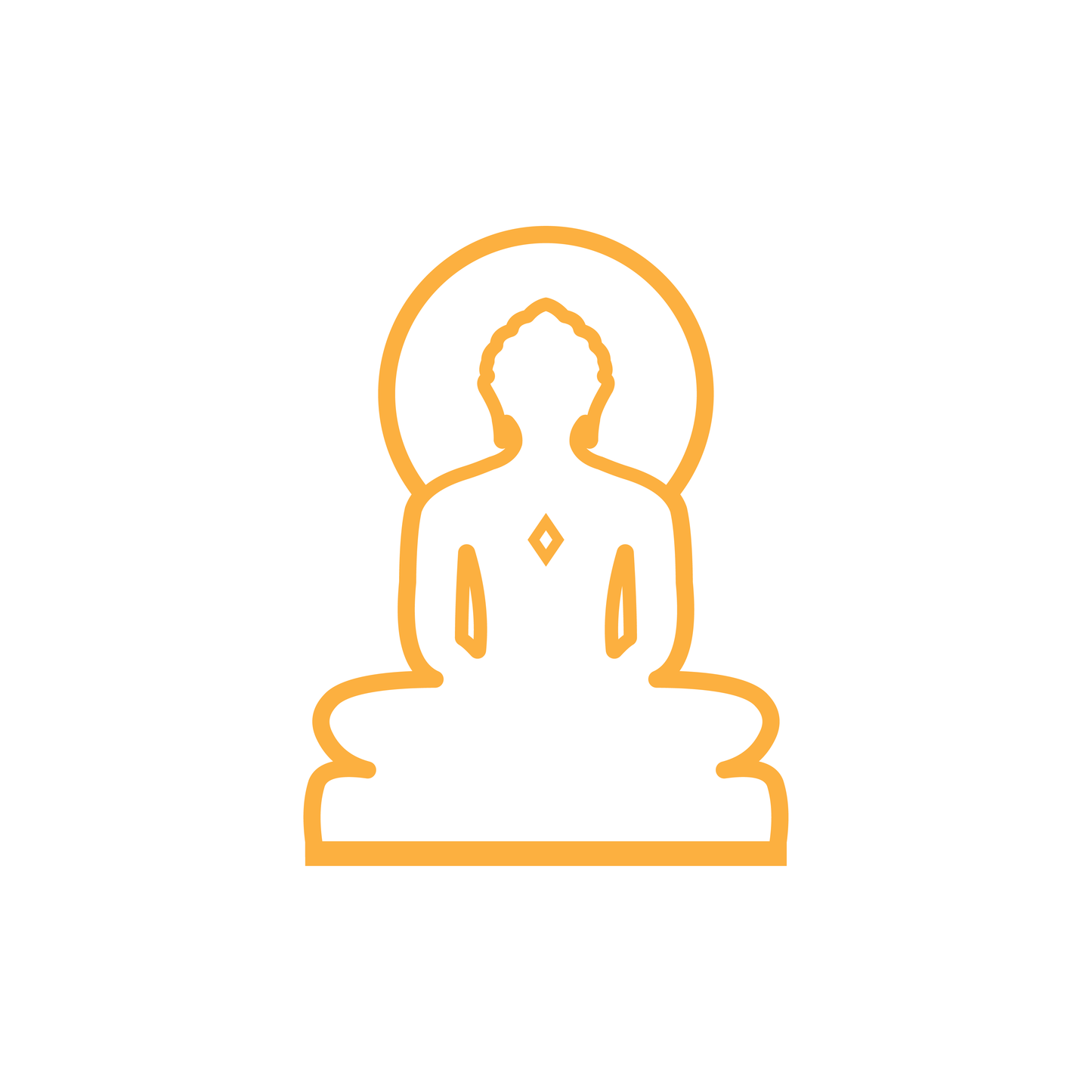 Mahavir Swami Outline - 3.5 Inch
