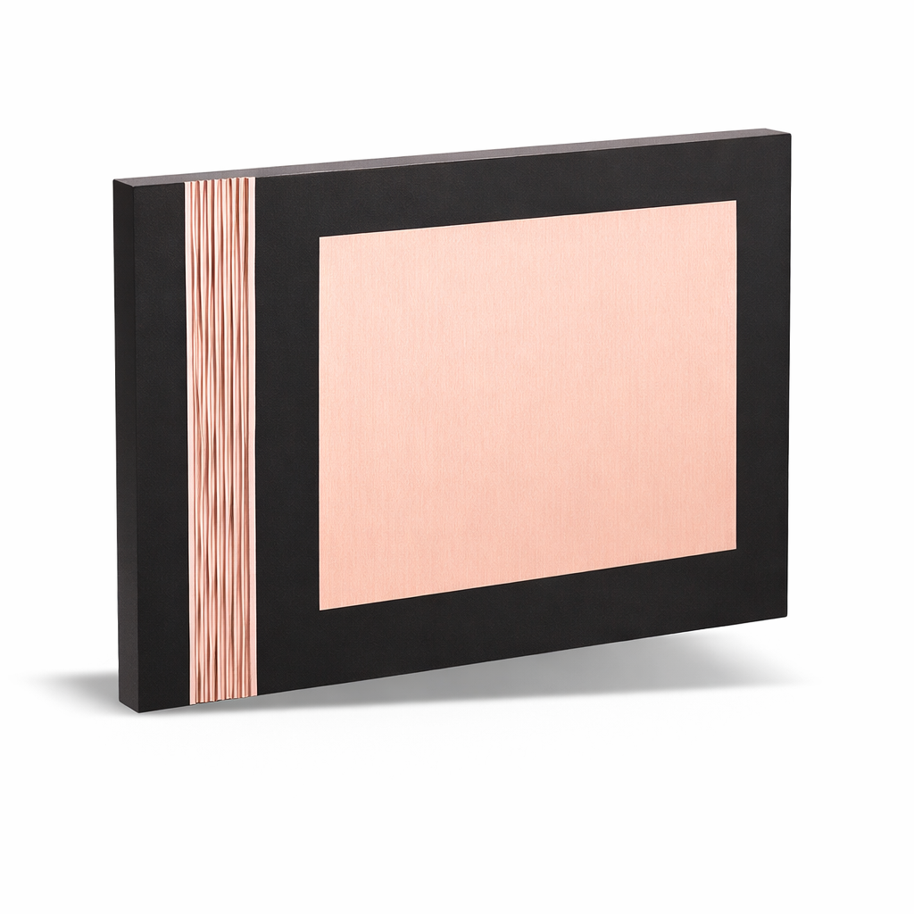 Premium Wooden Trophy with Rose Gold Metal Plate – Designer Award Plaque (8x10 Inch)