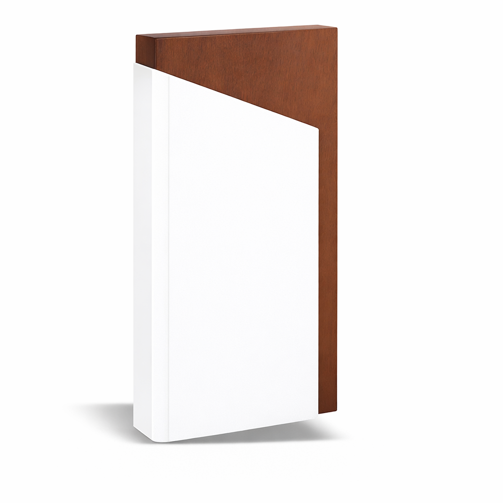 Premium Wooden Angled Panel Trophy β Modern Corporate Award (9.5 x 5 Inch)
