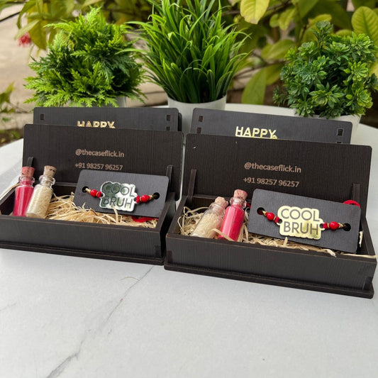 Cool Bruh Rakhi Gift Box with Roli Chawal β by The Case Flick