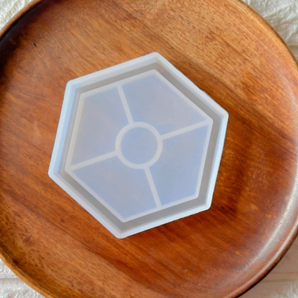 Hexagon Border 4In 10x10cm 10mm Depth Silicon Mould