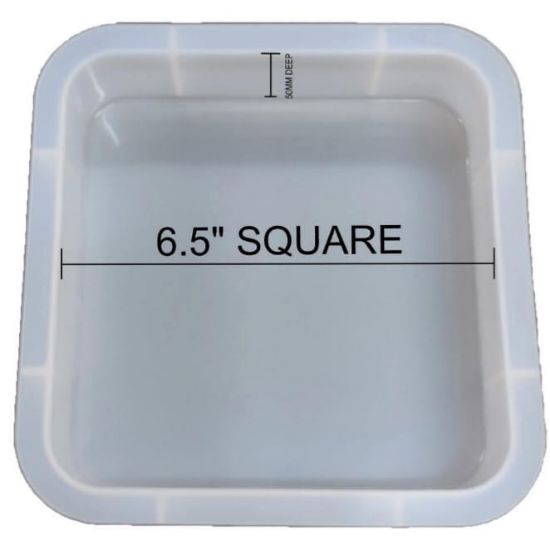 Square Shape Wedding Mould 17 cm 50mm Depth Silicon Mould