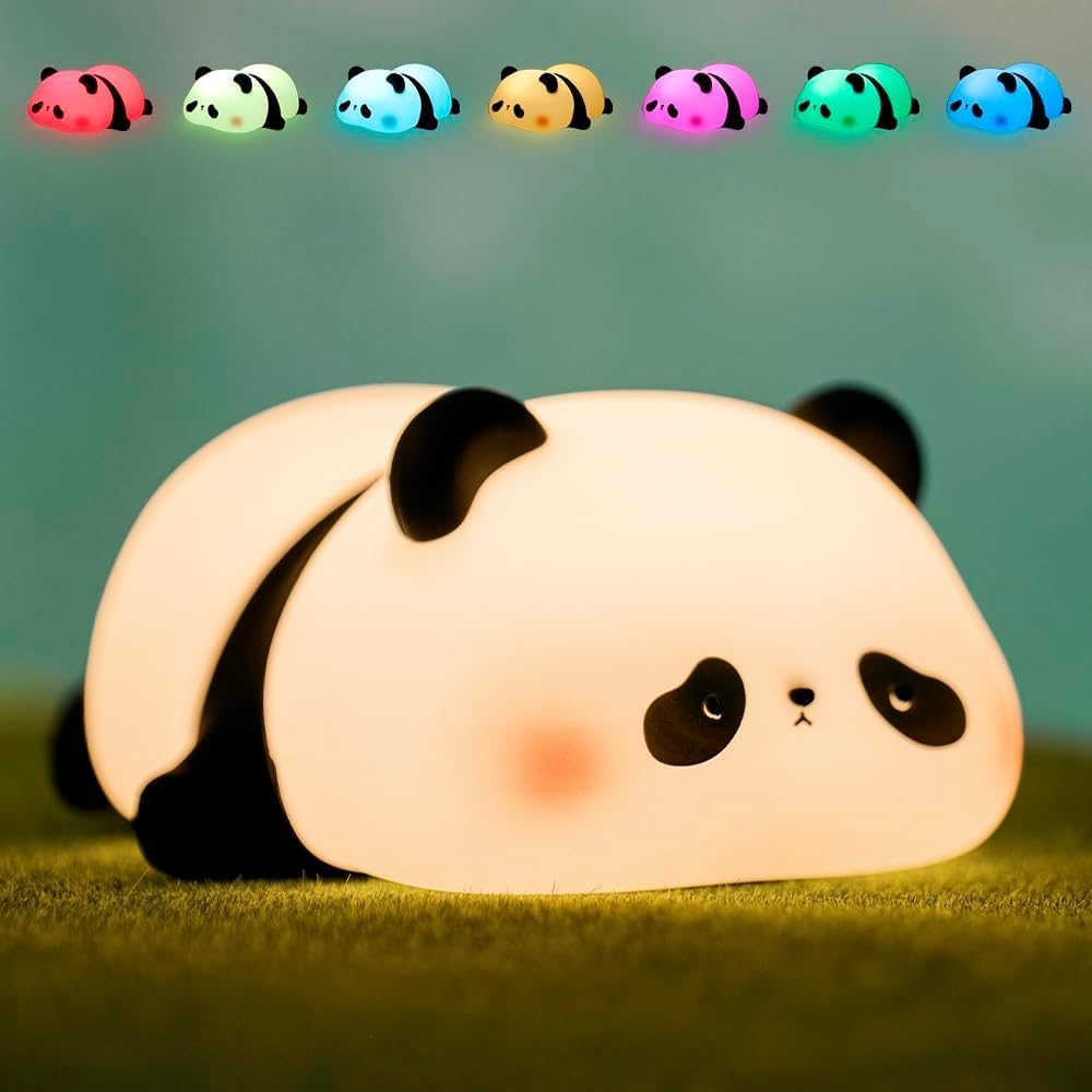 Cute Panda Silicone Night Lamp for Kids
