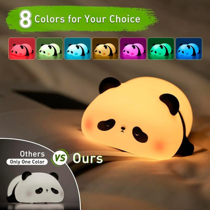 Cute Panda Silicone Night Lamp for Kids