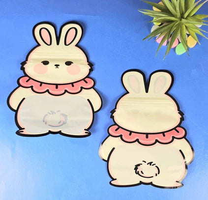 Rabbit Animal Design Ziplock Pouches For Gifting