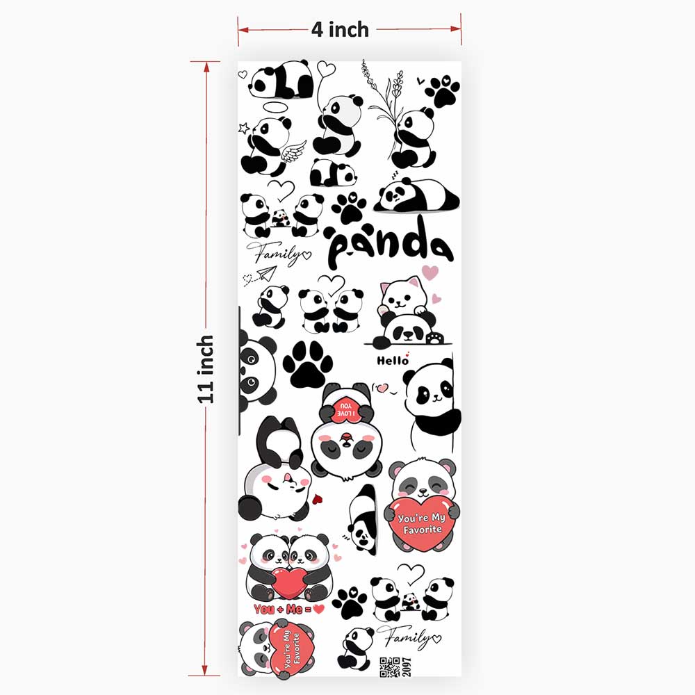 Cartoon Panda UV DTF Sticker for Resin art 2097