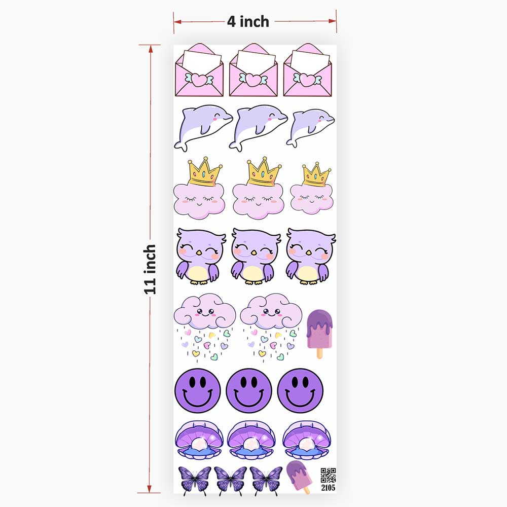 Cartoon UV DTF Sticker for Resin art 2105