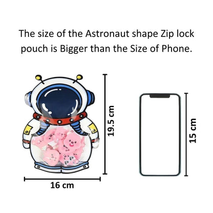 Astronaut Animal Design Ziplock Pouches For Gifting