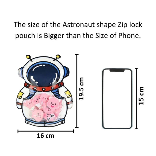 Astronaut Animal Design Ziplock Pouches For Gifting