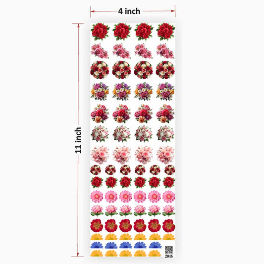 Flowers UV DTF Sticker for Resin art 2046