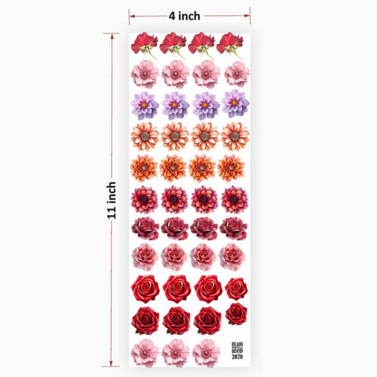 Flowers UV DTF Sticker for Resin art 2070