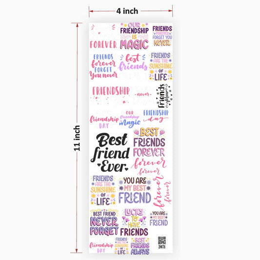 Friends Quotes UV DTF Sticker for Resin art 2071
