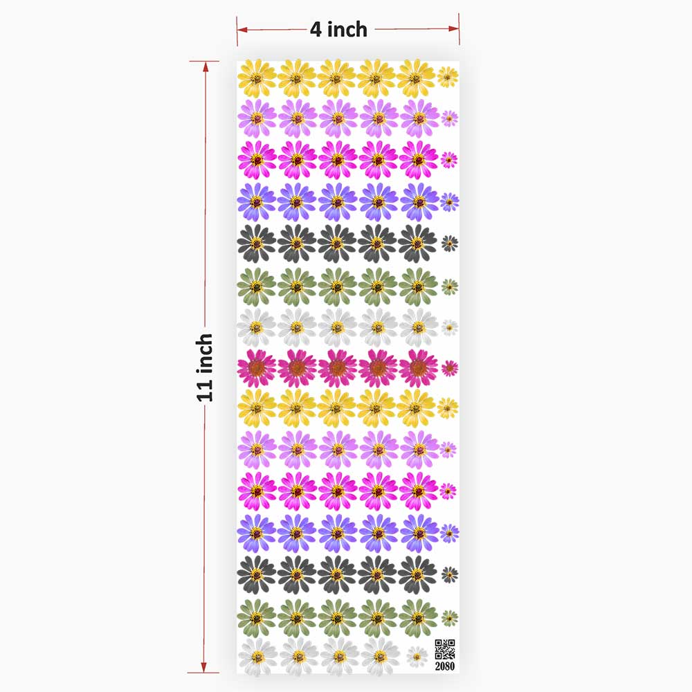 Flowers UV DTF Sticker for Resin art 2080