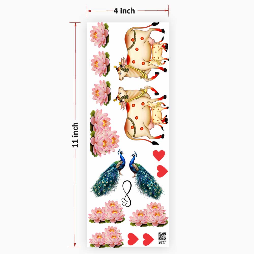 Cow and Lotush UV DTF Sticker for Resin art 2077