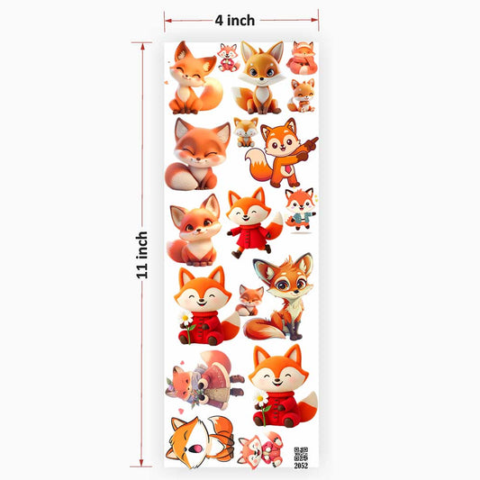 Cute Fox UV DTF Sticker for Resin art 2052