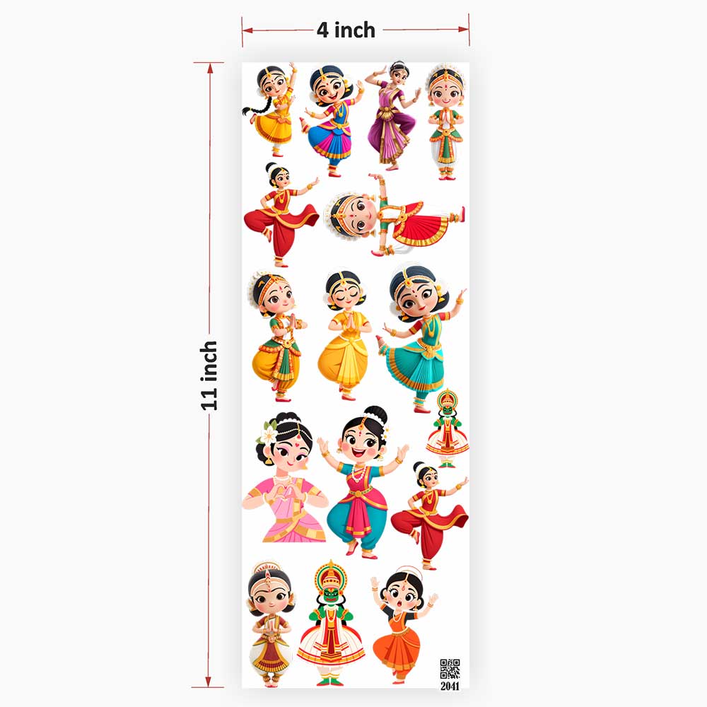 Dancing Dolls UV DTF Sticker for Resin art 2041