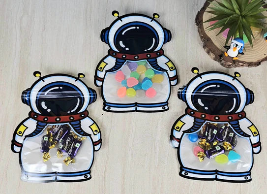 Astronaut Animal Design Ziplock Pouches For Gifting