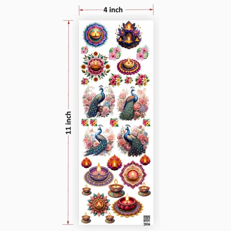 Diwali UV DTF Sticker for Resin art 2056