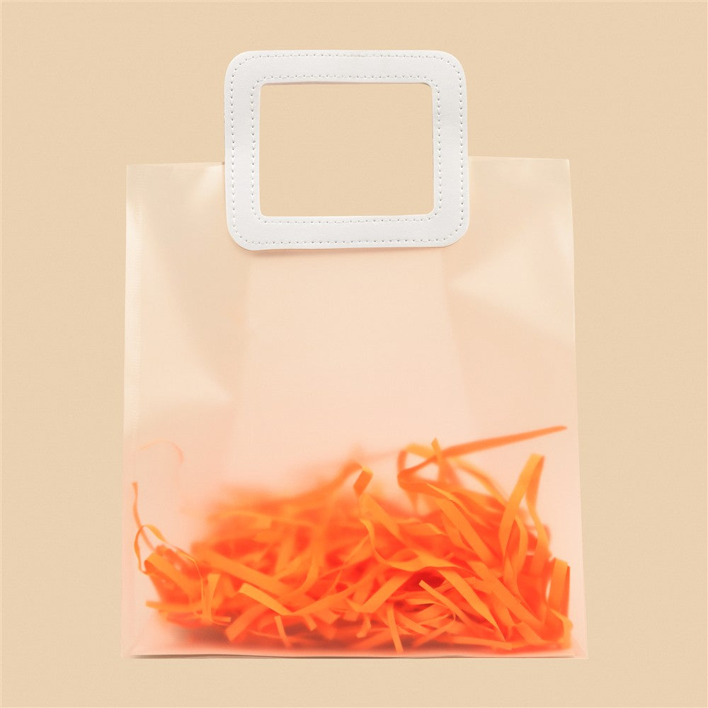 Stylish Froasted Tote Bag - 10x11x6 Inch (Assorted Colors)