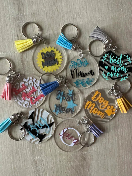 Round Keychain and Pendant 2Inch Silicone Mould