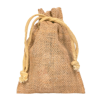 Zute.co Natural Jute Potli Bag with Drawstring | 4x6 Inch Eco-Friendly Gift Pouch