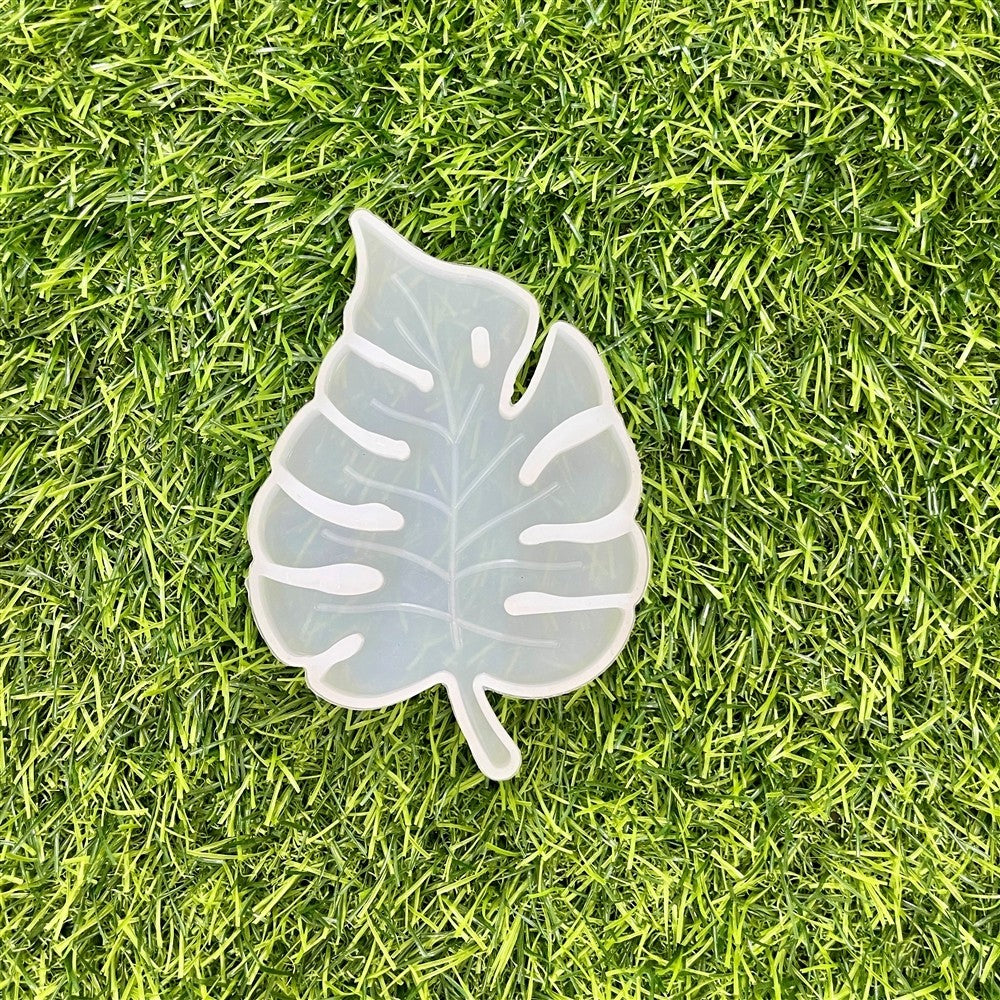 5 Inch Leaf Coaster Mould  6mm Depth