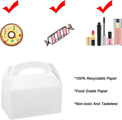 Decorative Folding Paper Gift Boxes (White)