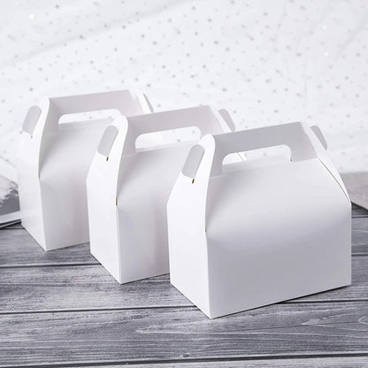 Decorative Folding Paper Gift Boxes (White)