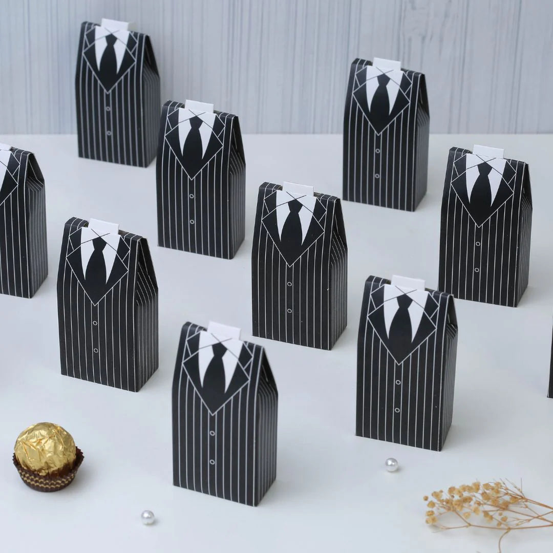 Groom Style Shaped Candy Folding Storage Box