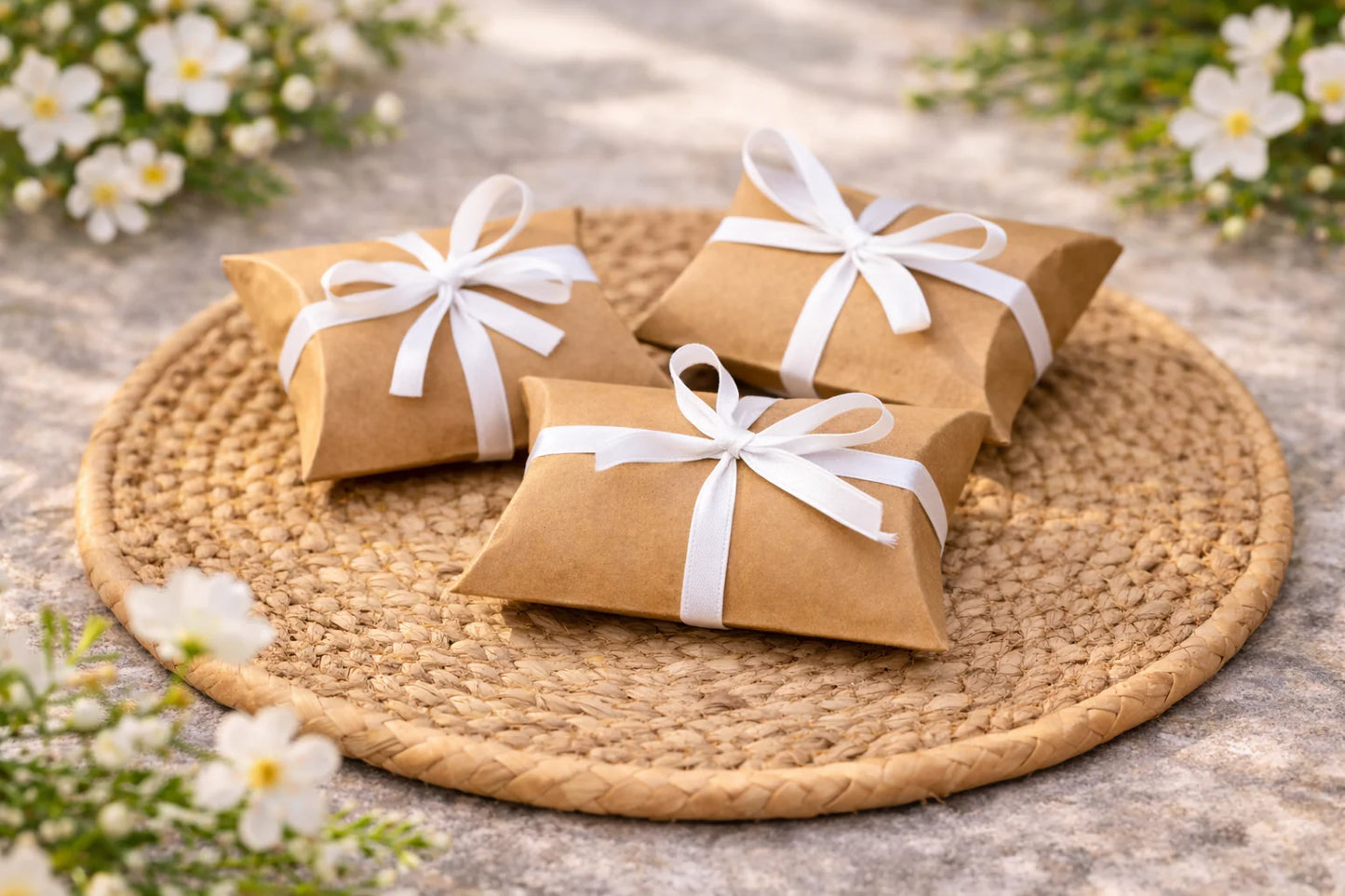 Brown Decorative Folding Paper pillow Gift Boxes For Gifting, Chocolates, Dryfruits Items