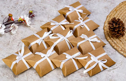 Brown Decorative Folding Paper pillow Gift Boxes For Gifting, Chocolates, Dryfruits Items