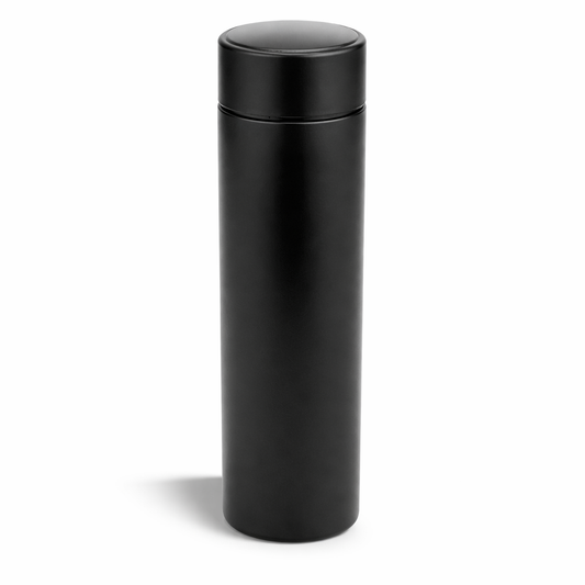 Premium Matte Black Temperature Bottle – Smart Display Vacuum Flask (500ml)
