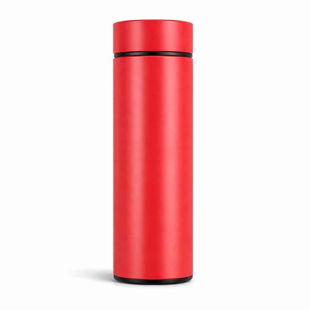 Premium Red Temperature Bottle – Smart Display Vacuum Flask (500ml)