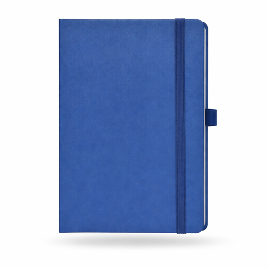 Premium Blue Elastic Diary – A5 Size | 192 Pages | Non-Dated Notebook