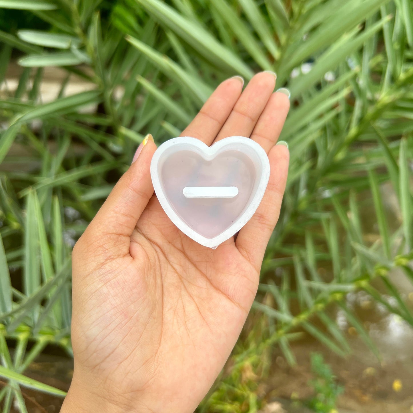 Heart Single Ring Holder  Silicone Mould - 18 MM Depth