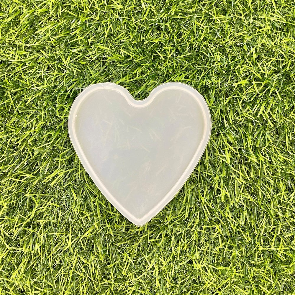 Heart 4In 10x9cm 8mm Depth SIlicone Mould