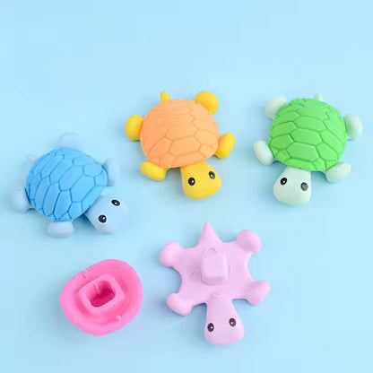 3D Cartoon Turtle Eraser for Kids – Single Piece (Assorted Colors)