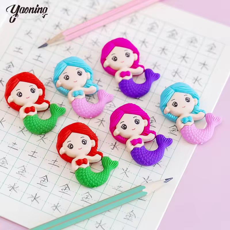 3D Mermaid Eraser for Kids – Single Piece (Assorted Designs)